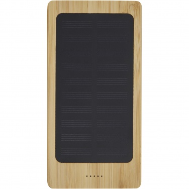 Logotrade promotional giveaways photo of: Alata 8000 mAh bamboo solar power bank